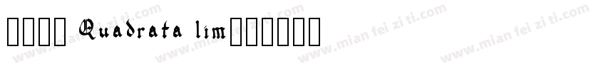 1492 Quadrata lim字体转换